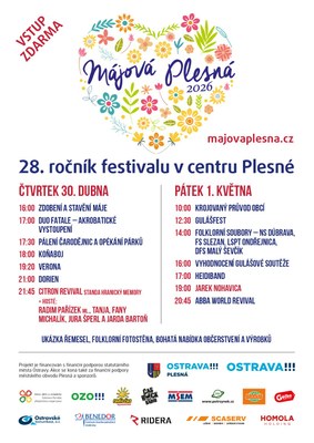 MÁJOVÁ PLESNÁ 2026 - PROGRAM