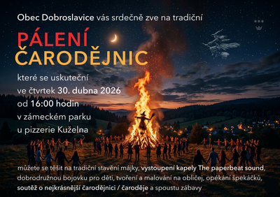 Pálení čarodějnic - Dobroslavice