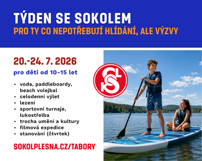 Týden se Sokolem - pro ty co nepotřebují hlídání, ale výzvy